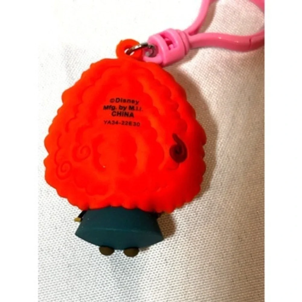 Disney Pixar Brave Merida Princess 3D  Bag Charm Clip Keychain Pink Clasp
